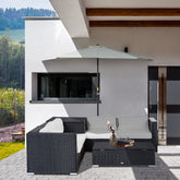 6 Piece Rattan Garden Furniture set-Items Online